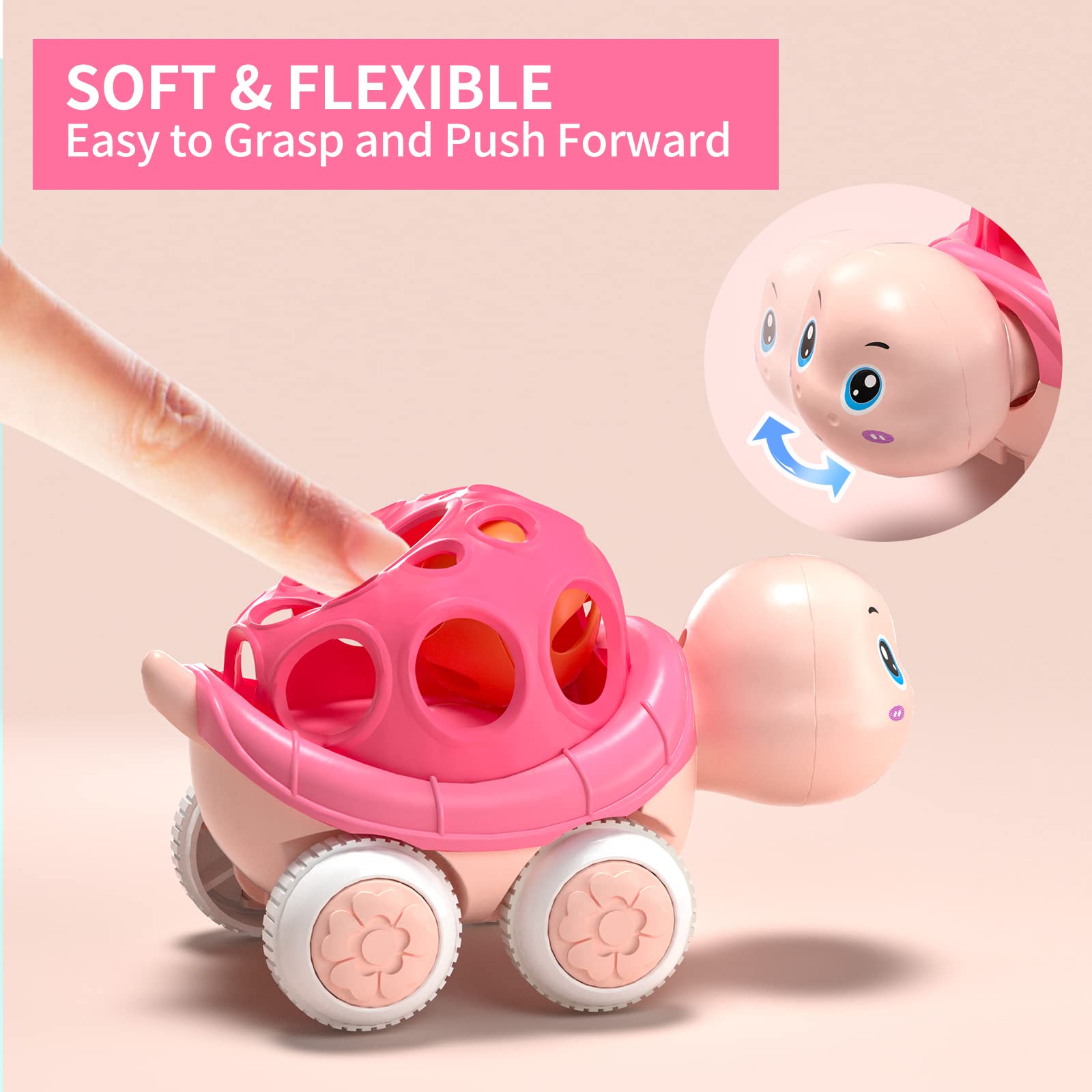 Foto 5 pulgar | Sonajero Beandge Baby Girl Push And Go Para Coche De Juguete, 18 Meses - Venta Internacional.