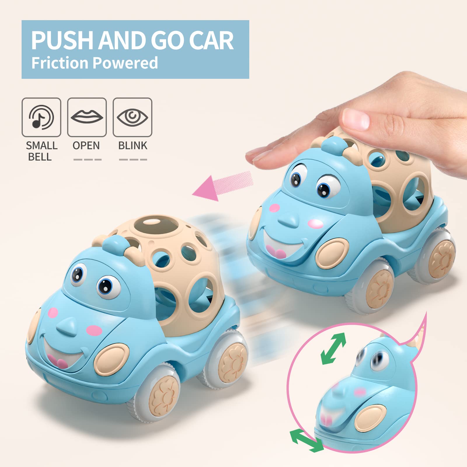 Foto 6 pulgar | Sonajero Beandge Baby Girl Push And Go Para Coche De Juguete, 18 Meses - Venta Internacional.