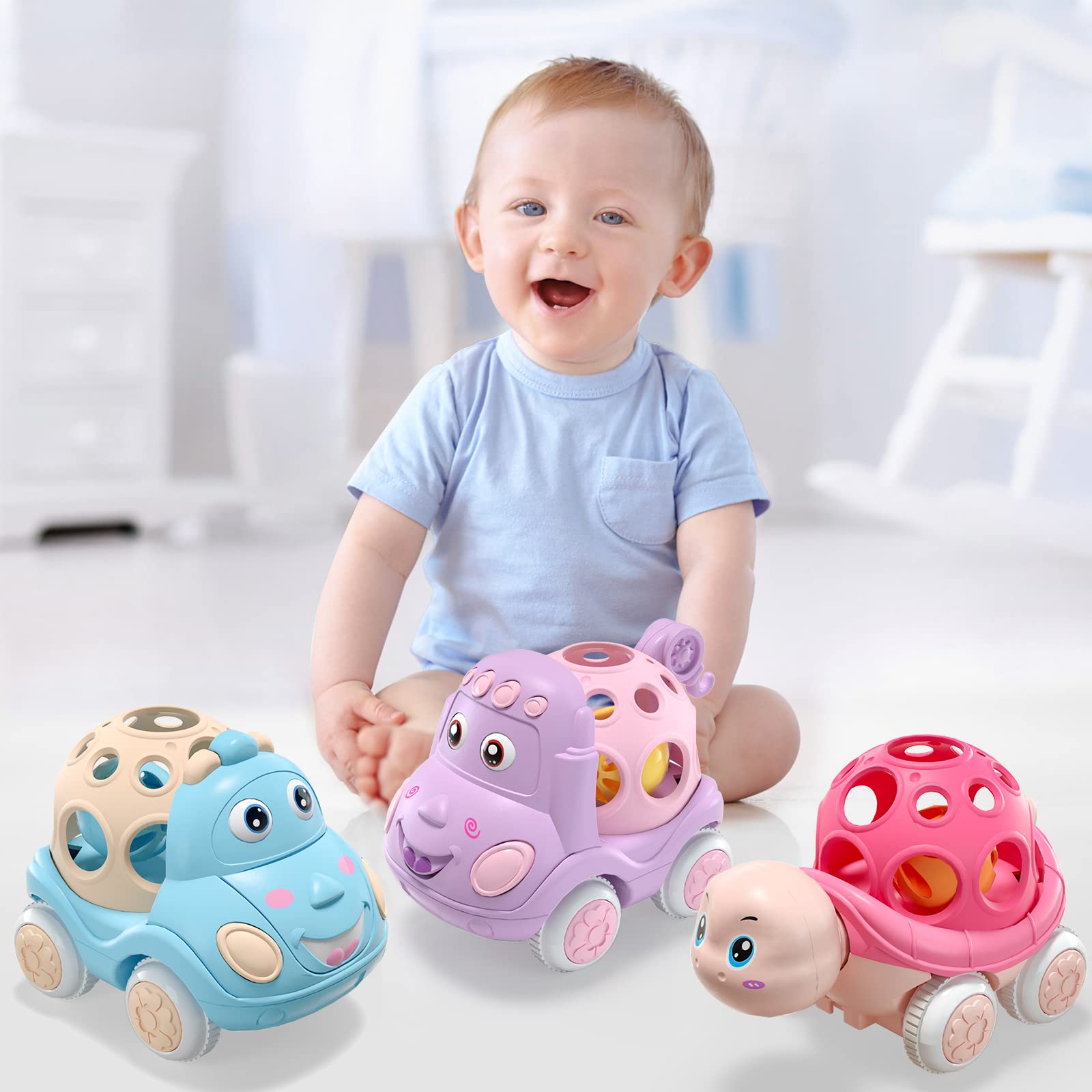 Foto 7 pulgar | Sonajero Beandge Baby Girl Push And Go Para Coche De Juguete, 18 Meses - Venta Internacional.