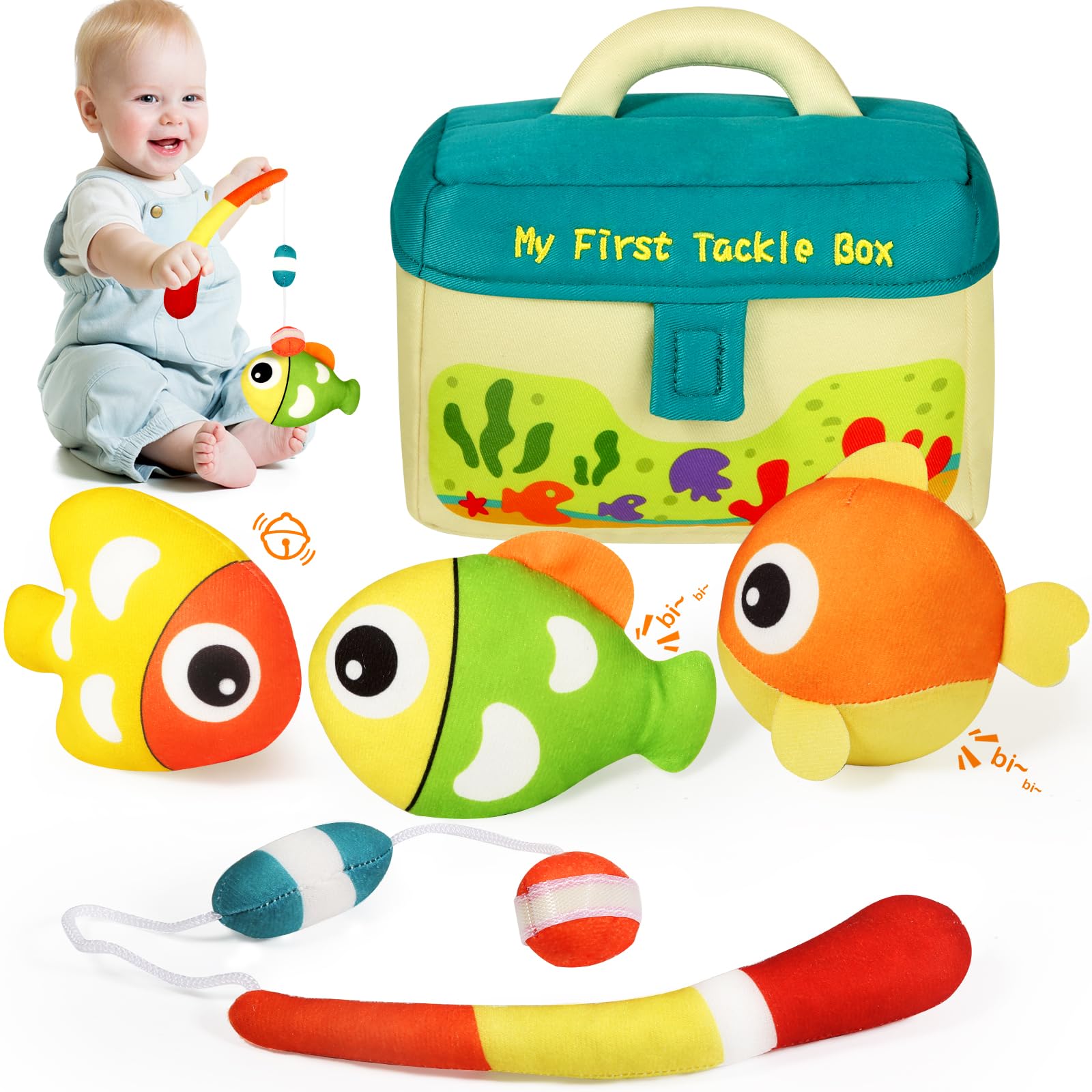 Foto 2 pulgar | Plush Toys Kmuysl My First Tackle Box De 6 A 24 Meses Con Sonido - Venta Internacional.