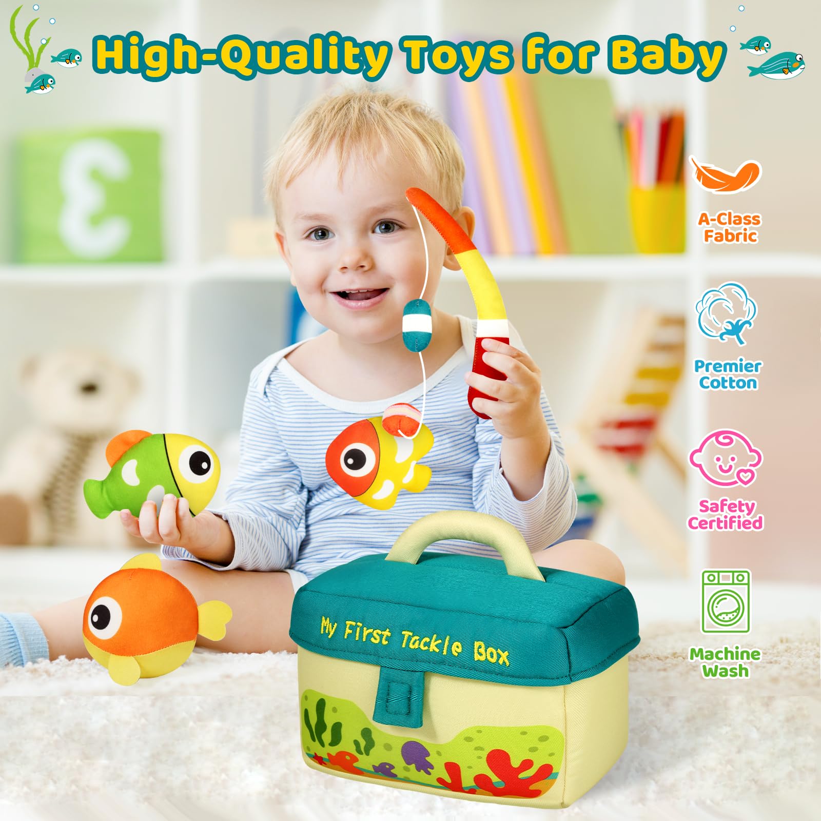 Foto 4 pulgar | Plush Toys Kmuysl My First Tackle Box De 6 A 24 Meses Con Sonido - Venta Internacional.