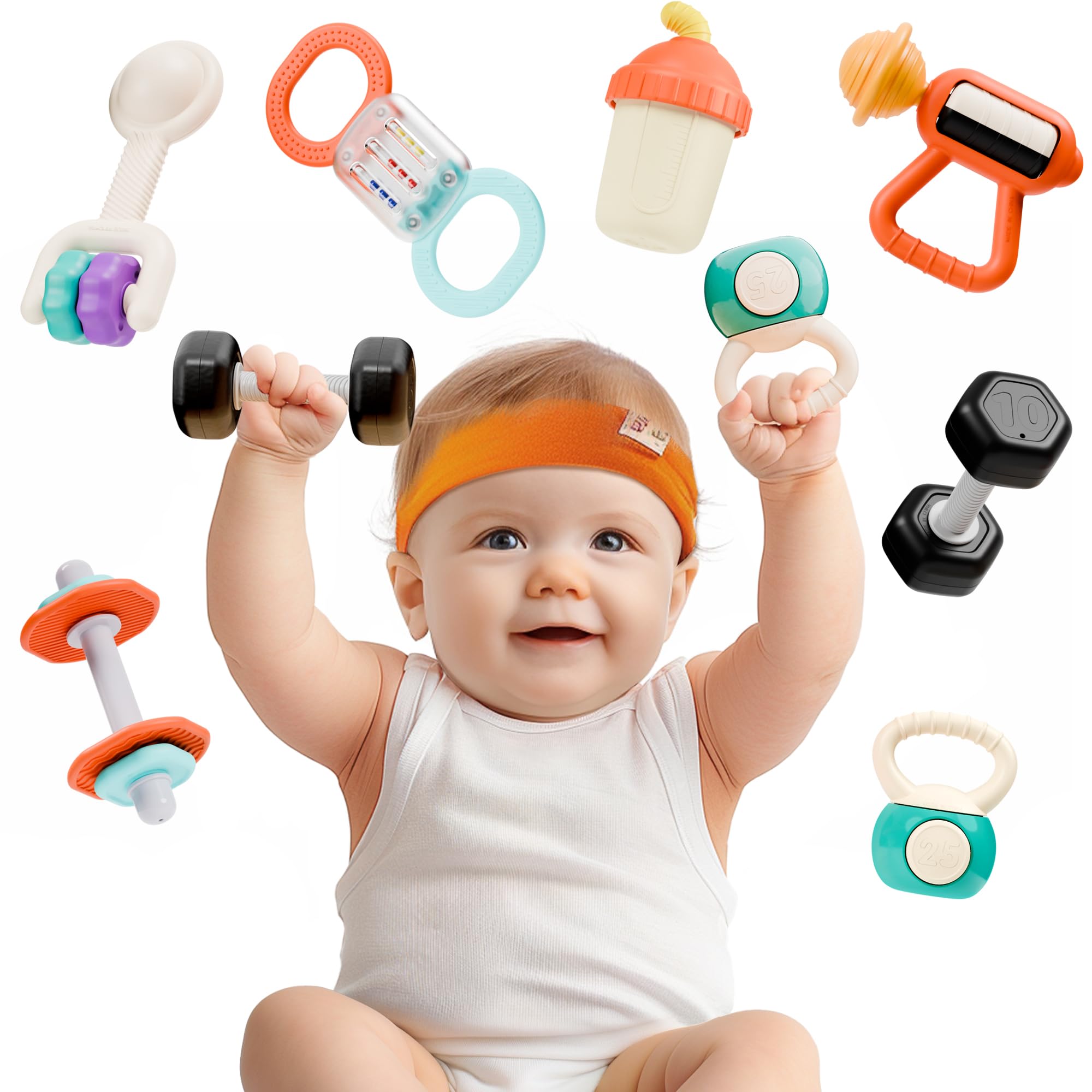 Foto 2 pulgar | Asiento De Coche Para Bebés Con Sonajero Para Gimnasio, Iplay Ilearn, 7p, Dentición, 3-6 M - Venta Internacional.