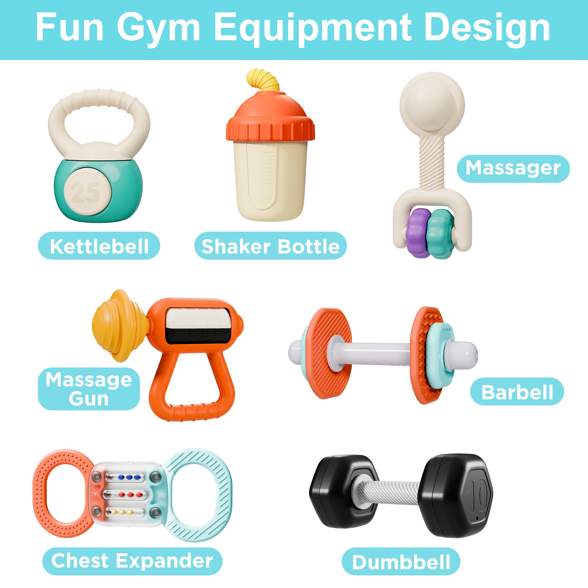 Foto 5 pulgar | Asiento De Coche Para Bebés Con Sonajero Para Gimnasio, Iplay Ilearn, 7p, Dentición, 3-6 M - Venta Internacional.