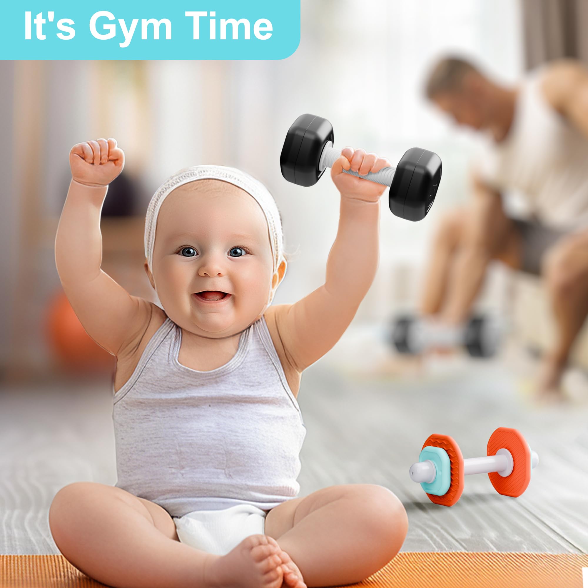Foto 7 | Asiento De Coche Para Bebés Con Sonajero Para Gimnasio, Iplay Ilearn, 7p, Dentición, 3-6 M - Venta Internacional.
