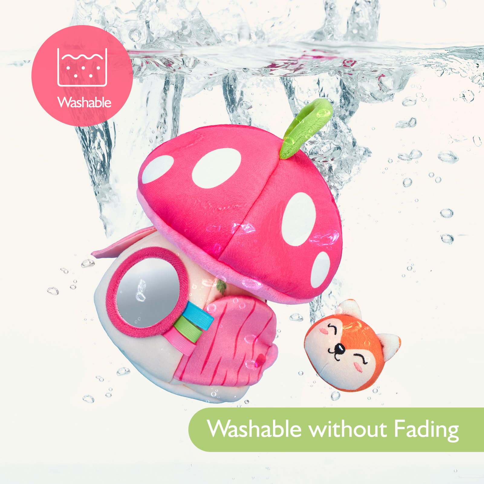 Foto 7 | Toy Hahaland My First Mushroom House Con Animales De La Jungla, De 6 A 12 M - Venta Internacional.