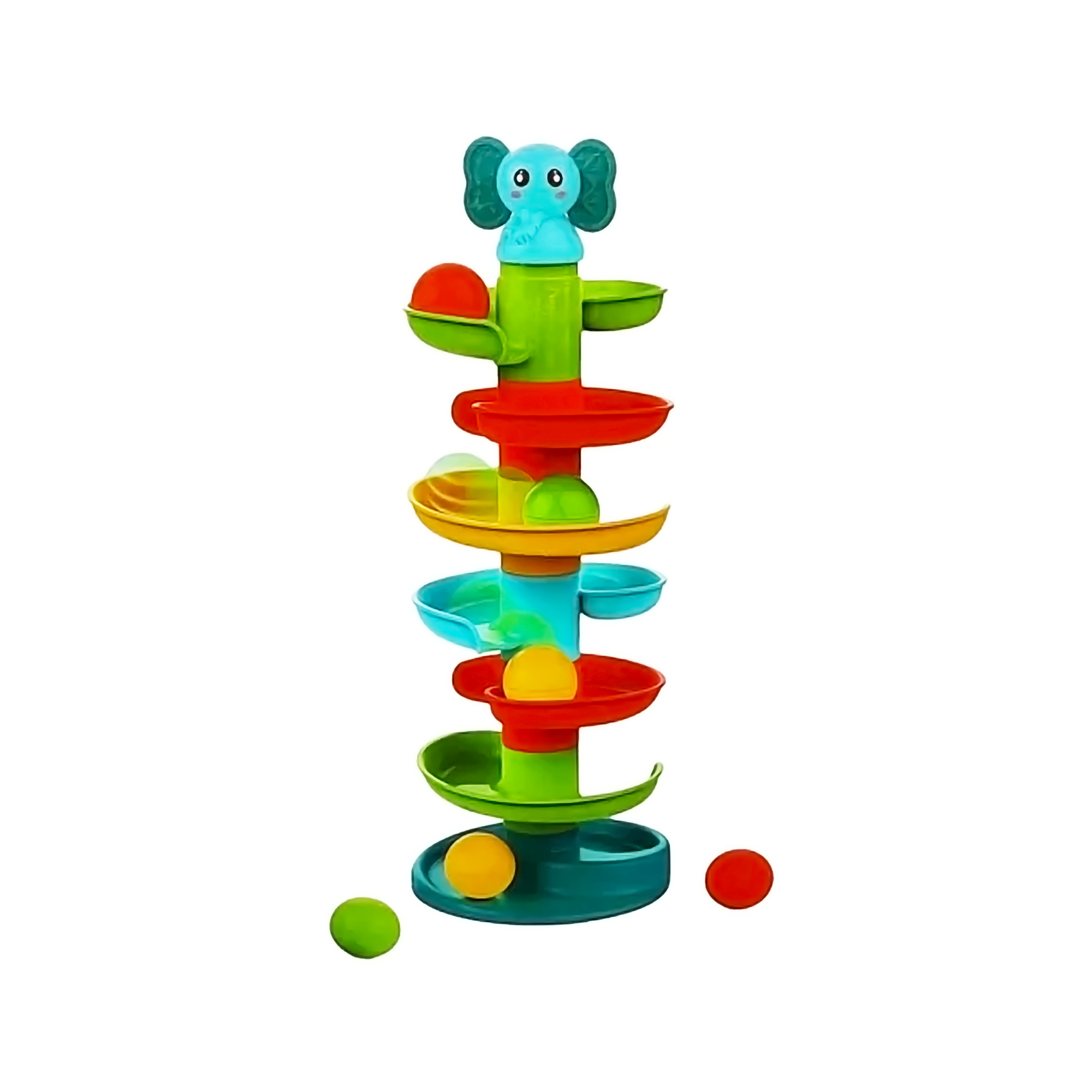 Foto 2 pulgar | Tobogán De Pelotas Para Bebé Juguete Didáctico Elefante Baby