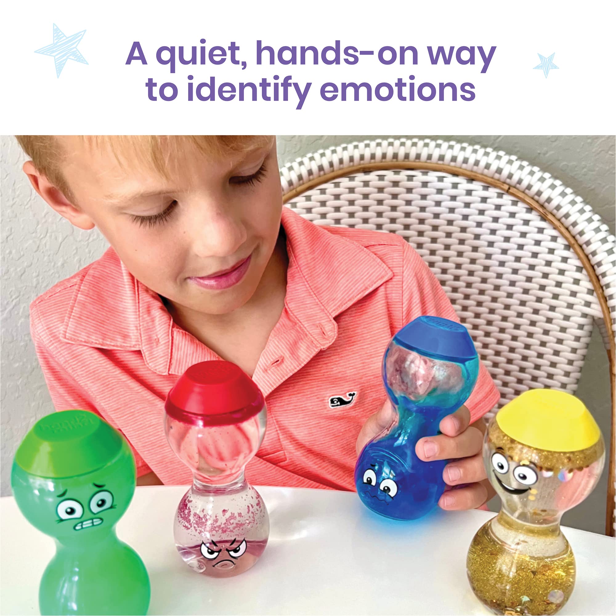 Foto 7 pulgar | Botellas Sensoriales Hand2mind Expresa Tus Sentimientos Para Niños Pequeños - Venta Internacional.