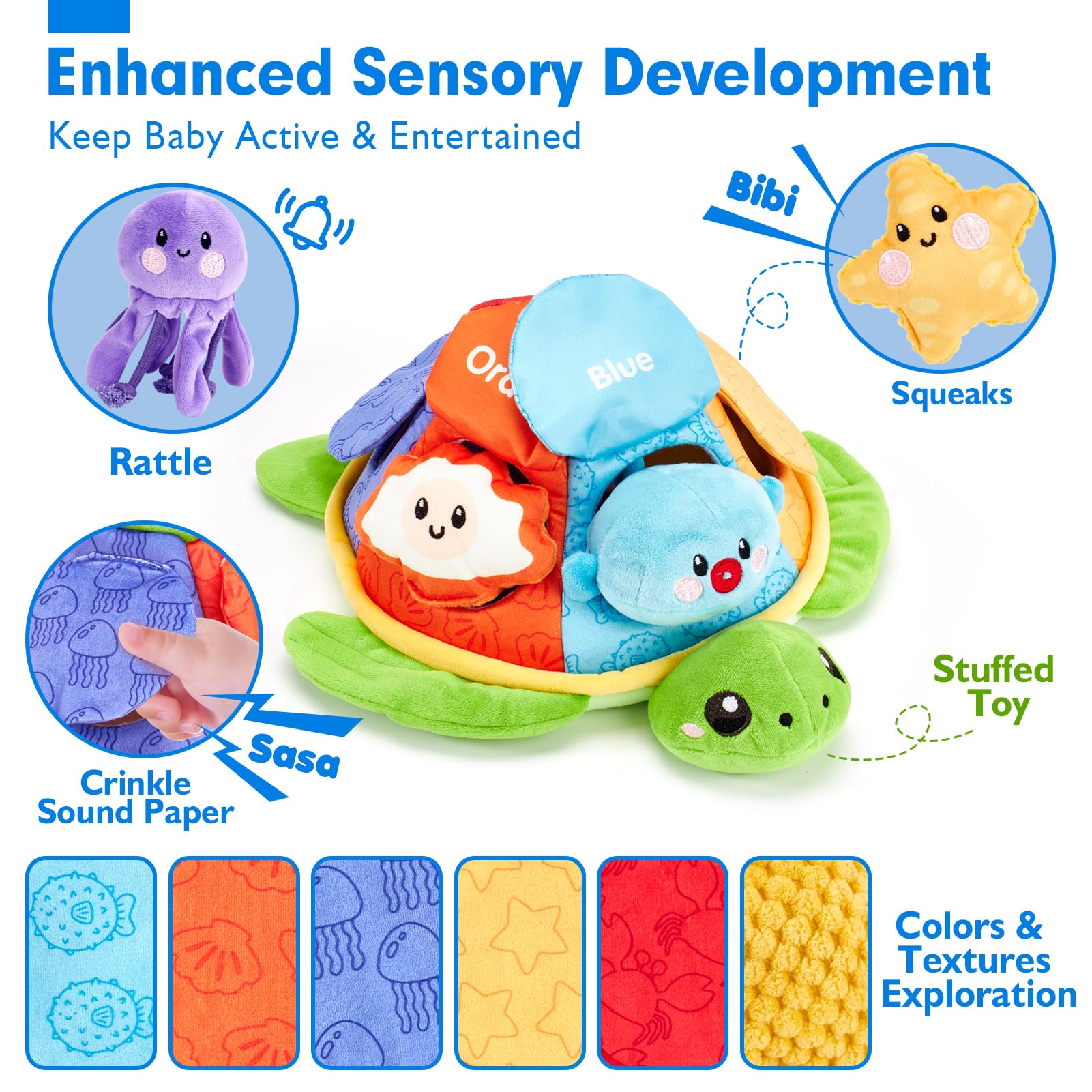 Foto 4 pulgar | Peluches Montessori Toys Hahaland Para Bebés De 6 A 12 Años - Venta Internacional.