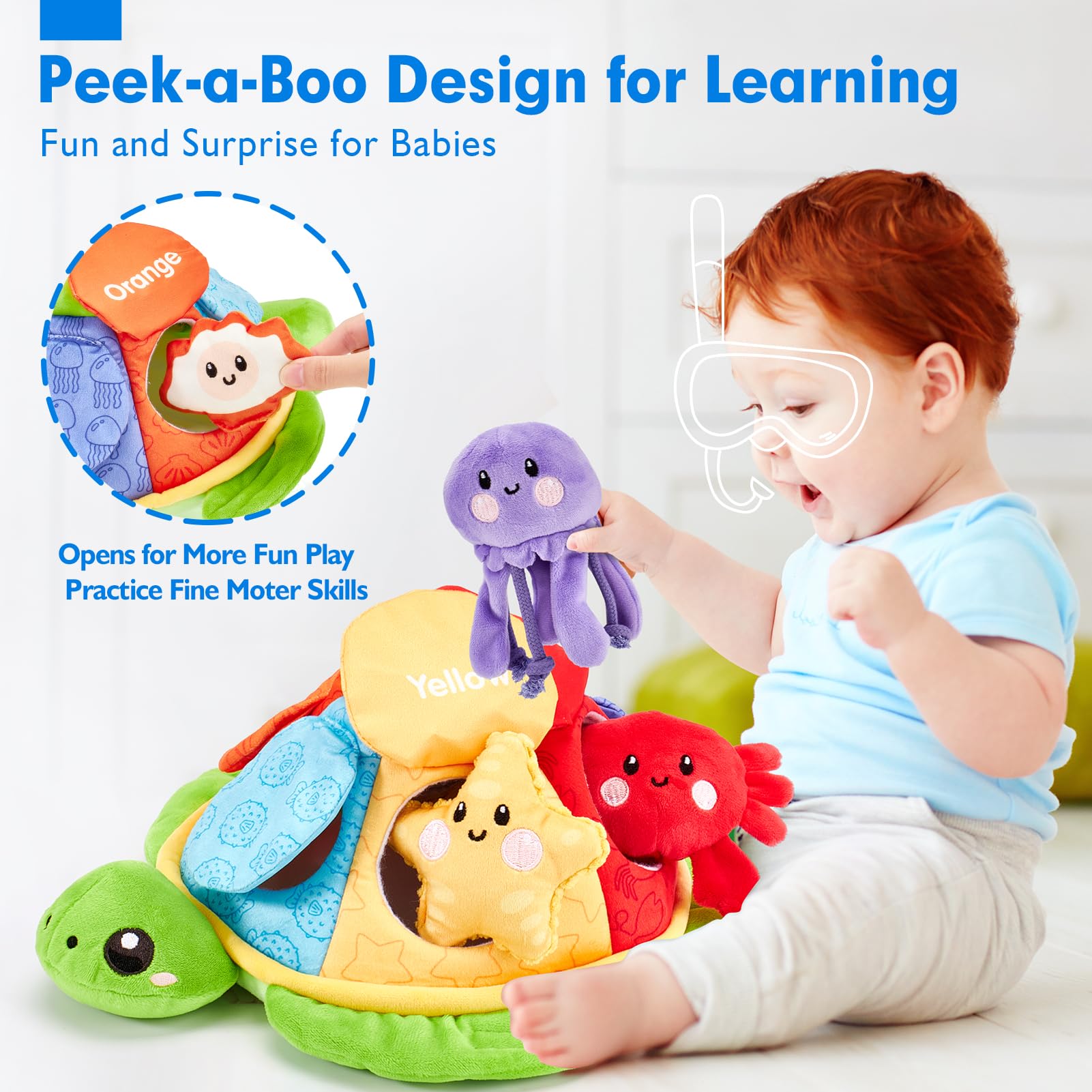 Foto 5 pulgar | Peluches Montessori Toys Hahaland Para Bebés De 6 A 12 Años - Venta Internacional.