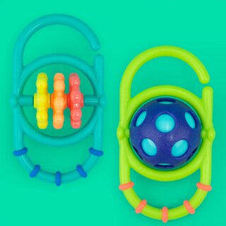 Foto 2 | Set De Sonajas Sassy Linky Links, Paquete De 2 Unidades Para Más De 3 Meses - Venta Internacional.
