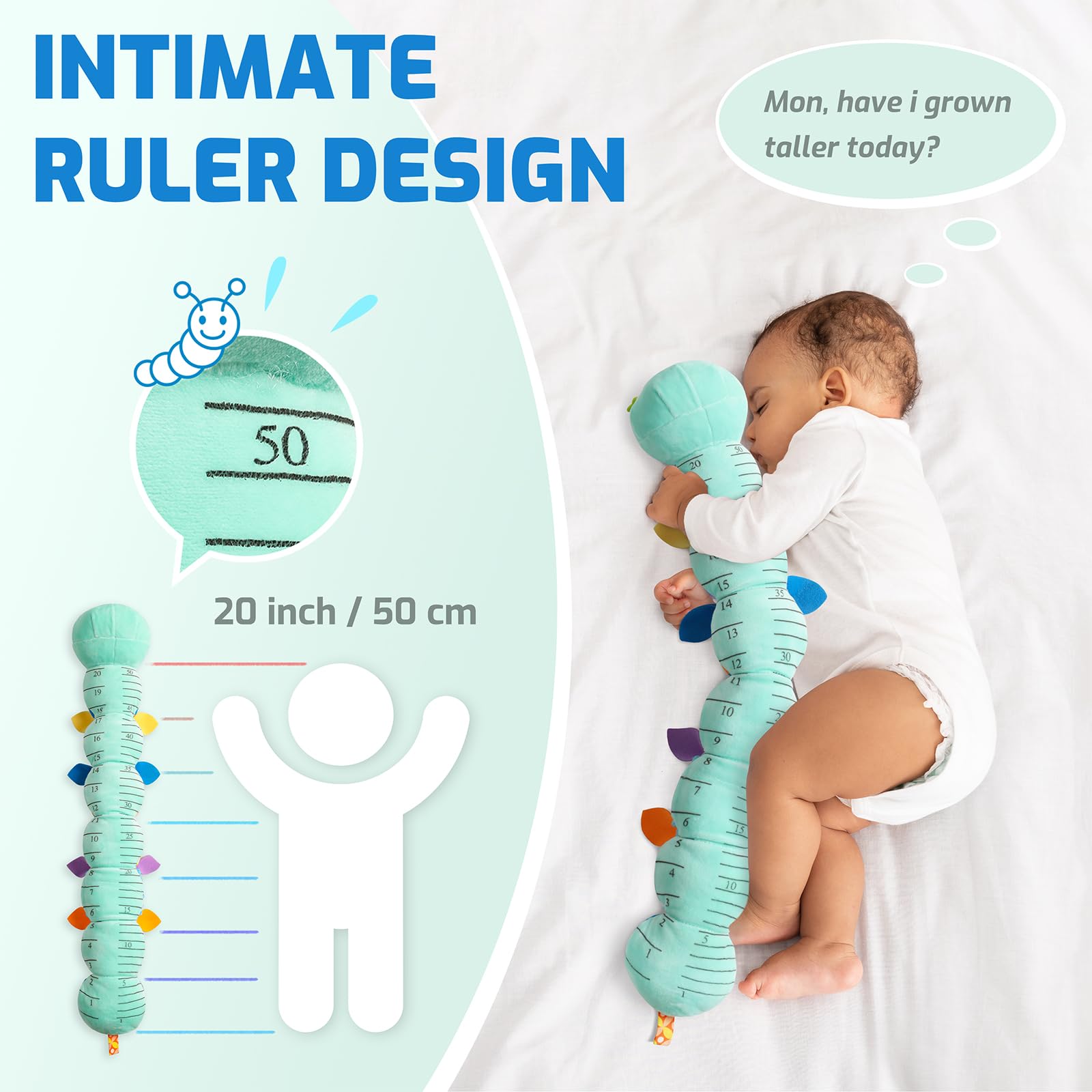 Foto 6 pulgar | Peluche Caterpillar Sumobaby con Mordedor y Música 0-12 M - Venta Internacional