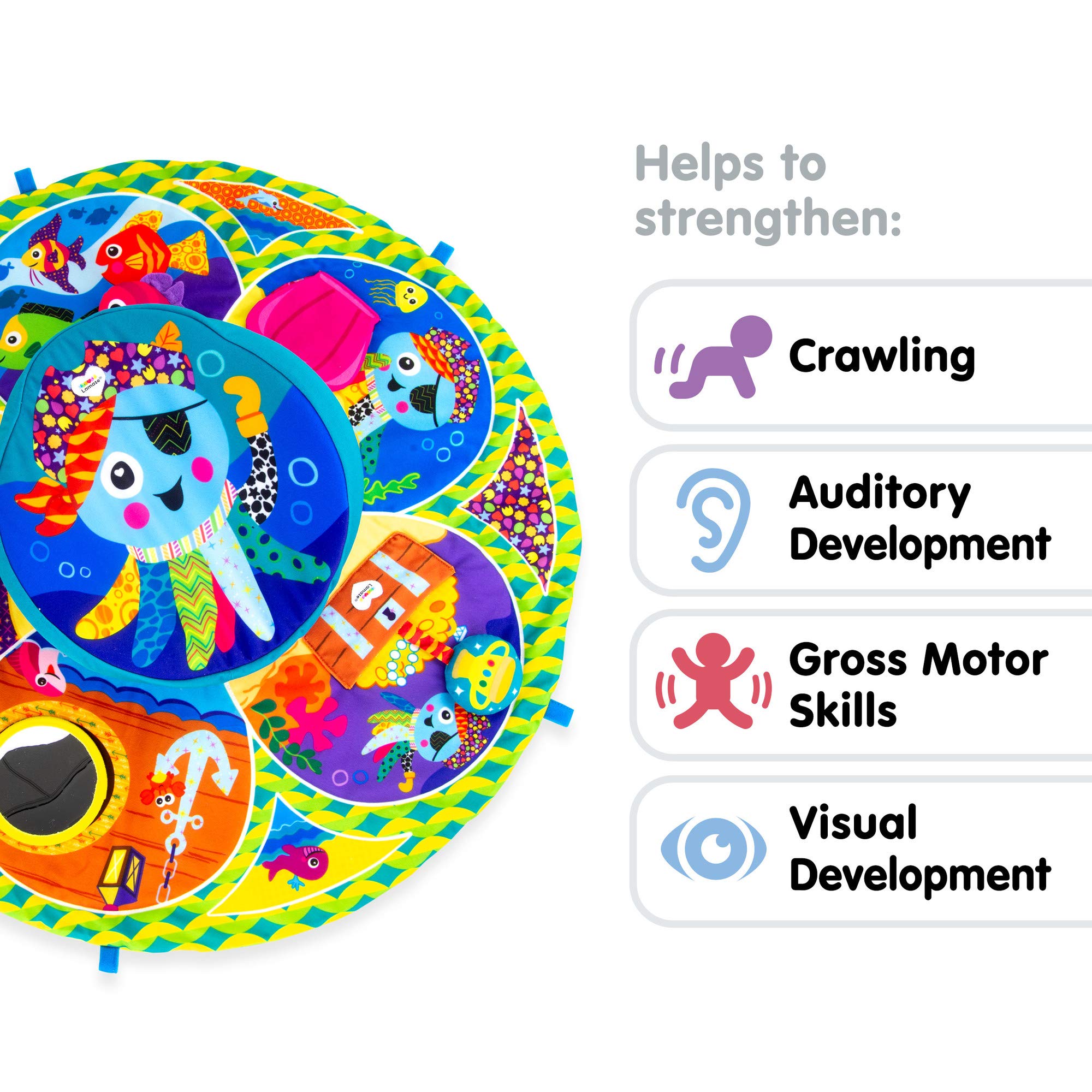 Foto 7 | Centro de Actividades Lamaze Captain Calamari Spin para Bebés - Venta Internacional