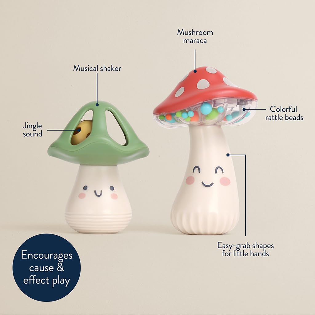 Foto 4 pulgar | Set De Sonajeros Musicales Itzy Ritzy Mini Maracas Con Diseño De Hongos - Venta Internacional.