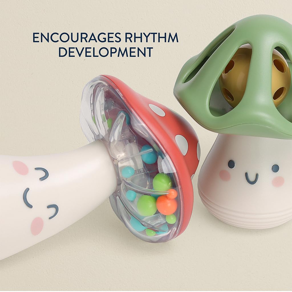 Foto 5 pulgar | Set De Sonajeros Musicales Itzy Ritzy Mini Maracas Con Diseño De Hongos - Venta Internacional.