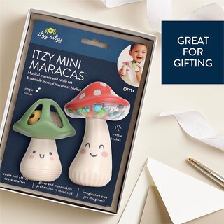Foto 6 | Set De Sonajeros Musicales Itzy Ritzy Mini Maracas Con Diseño De Hongos - Venta Internacional.