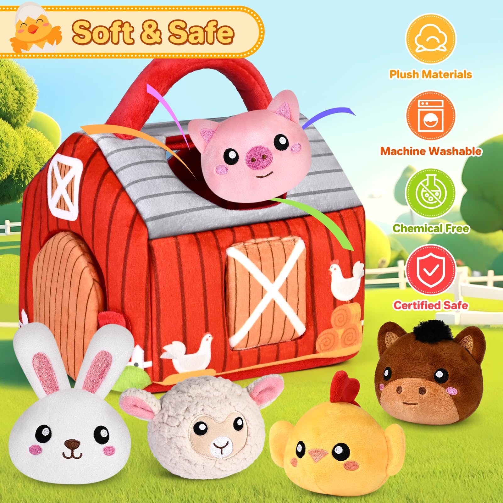 Foto 3 | Peluches Kmuysl de Granja para Bebé-Venta Internacional