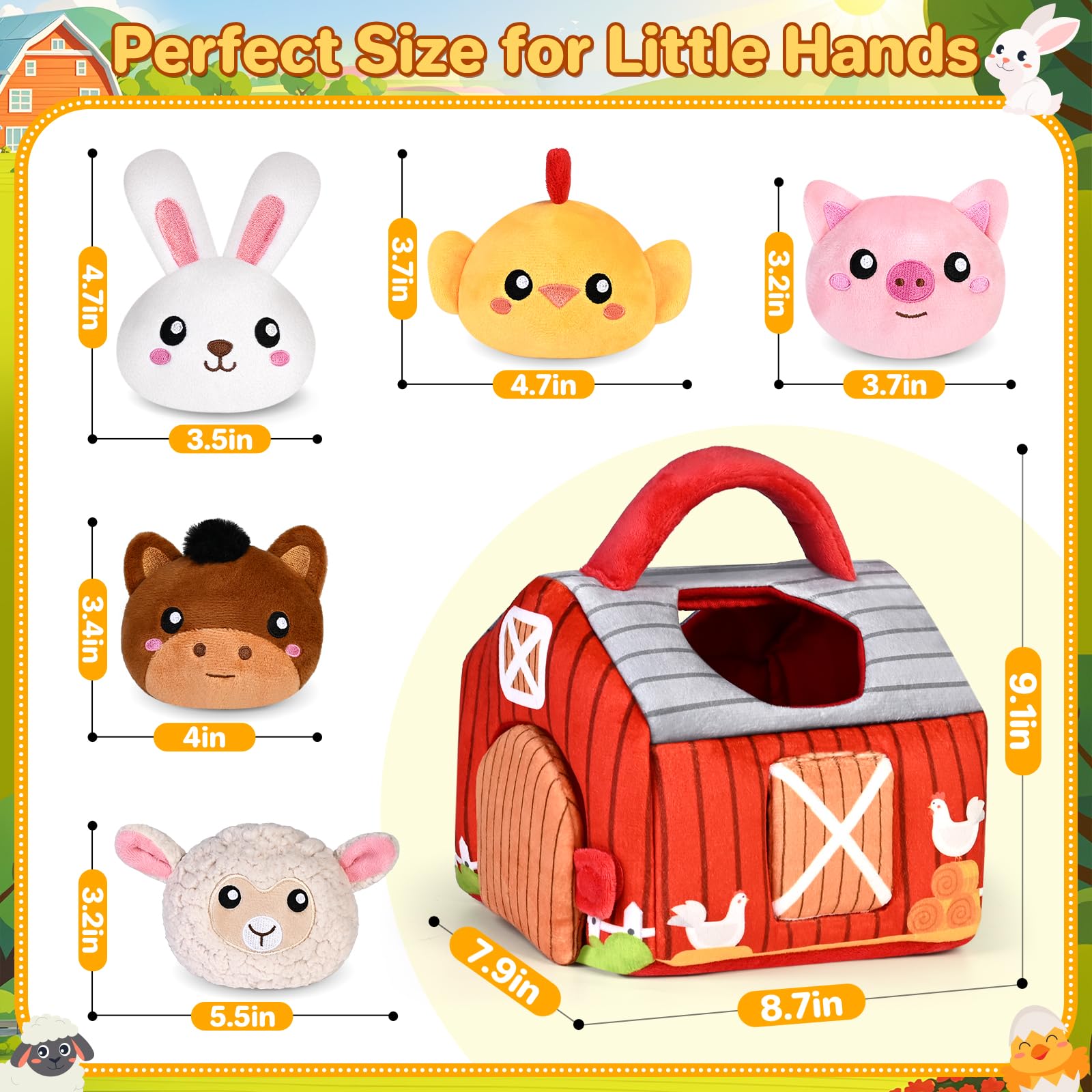 Foto 7 pulgar | Peluches Kmuysl de Granja para Bebé-Venta Internacional