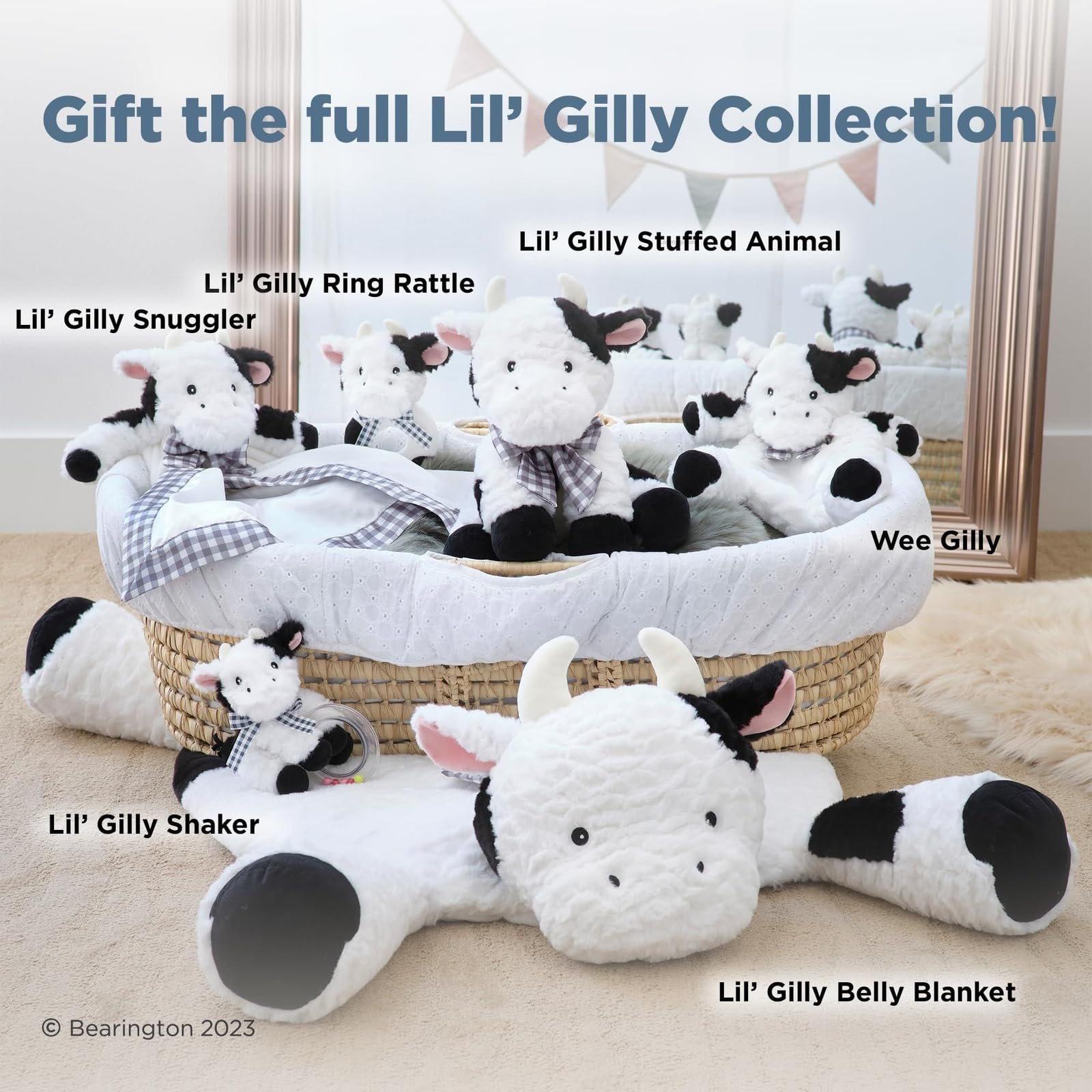 Foto 6 | Sonajero Para Bebé De La Colección Bearington Lil' Gilly Cow, 14 Cm - Venta Internacional.