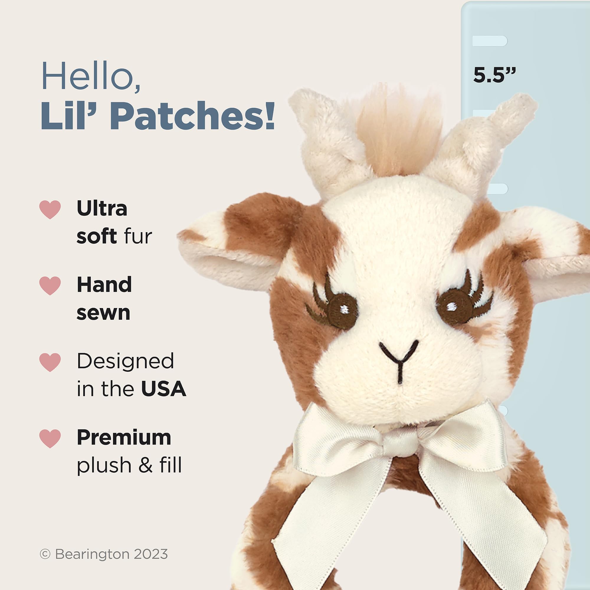 Foto 3 pulgar | Parches de Peluche Bearington Baby Lil Con Forma De Sonajero - Venta Internacional