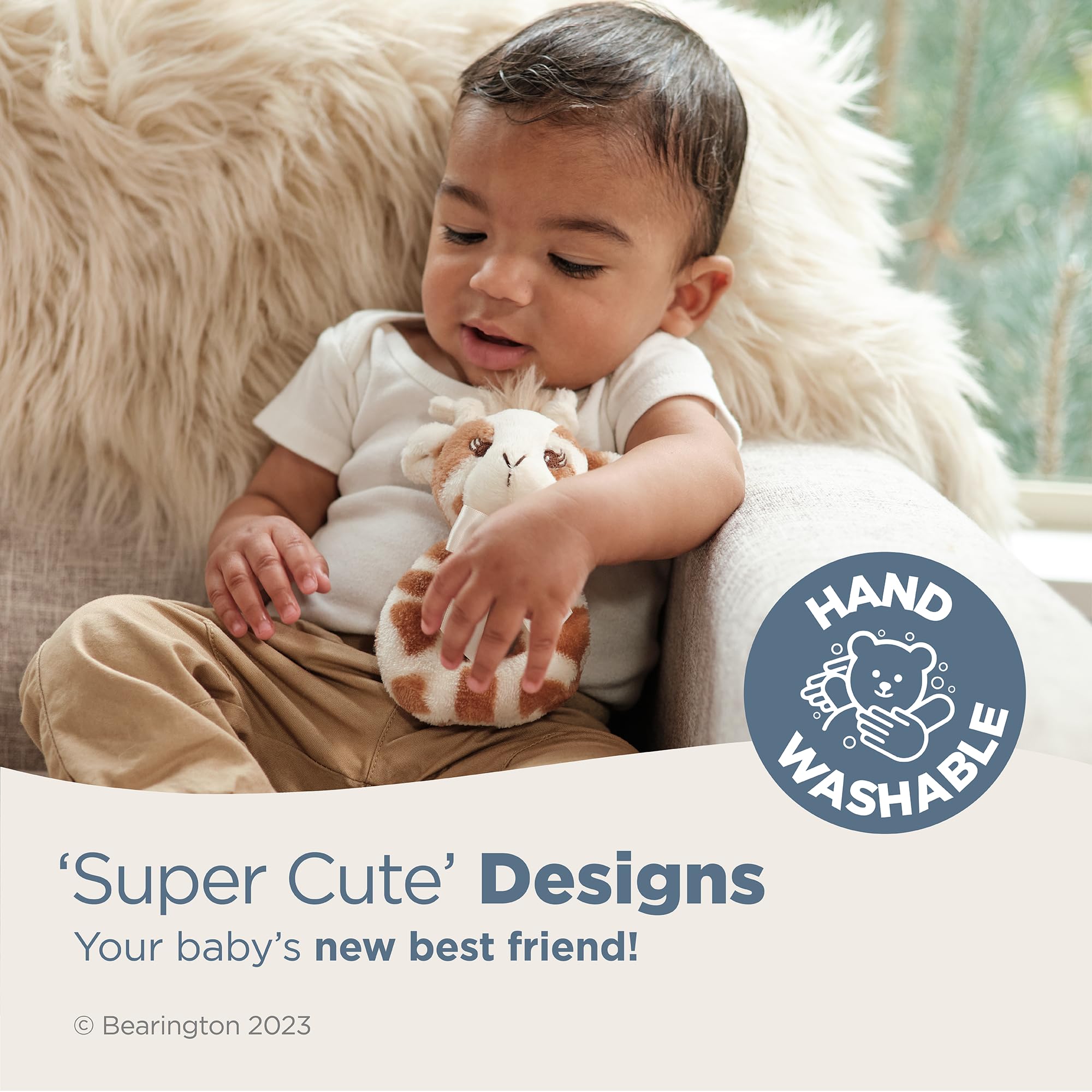 Foto 4 pulgar | Parches de Peluche Bearington Baby Lil Con Forma De Sonajero - Venta Internacional