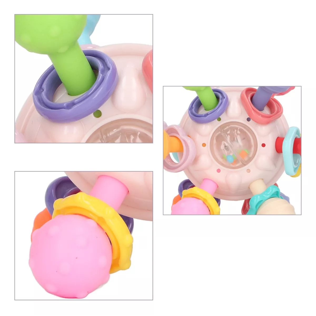Foto 3 pulgar | Juguete Sonaja Belug Mordedora Estimulación Sensorial Dentición Bo