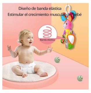 Foto 4 | Peluche Sonaja Y Mordedera De Bebé Lab.g Para Carriola, Cuna Colores