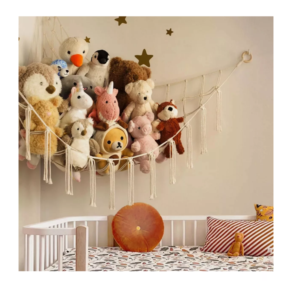 Foto 4 pulgar | Hamaca De Juguete Peluche Organizadora Belug,  Juguete Para Bebés Beige