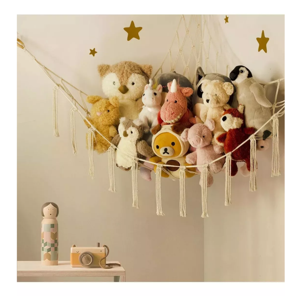Foto 5 pulgar | Hamaca De Juguete Peluche Organizadora Belug,  Juguete Para Bebés Beige