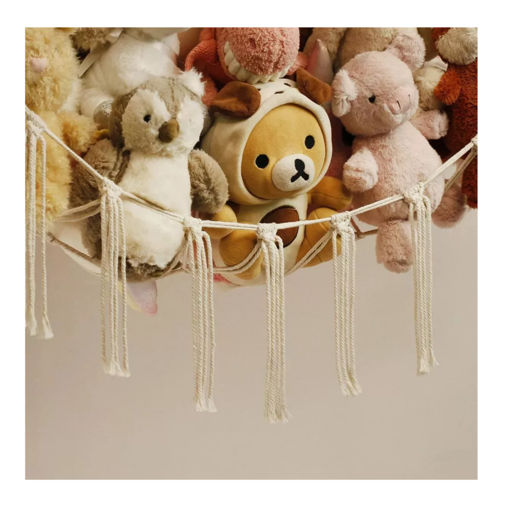 Foto 6 pulgar | Hamaca De Juguete Peluche Organizadora Belug,  Juguete Para Bebés Beige