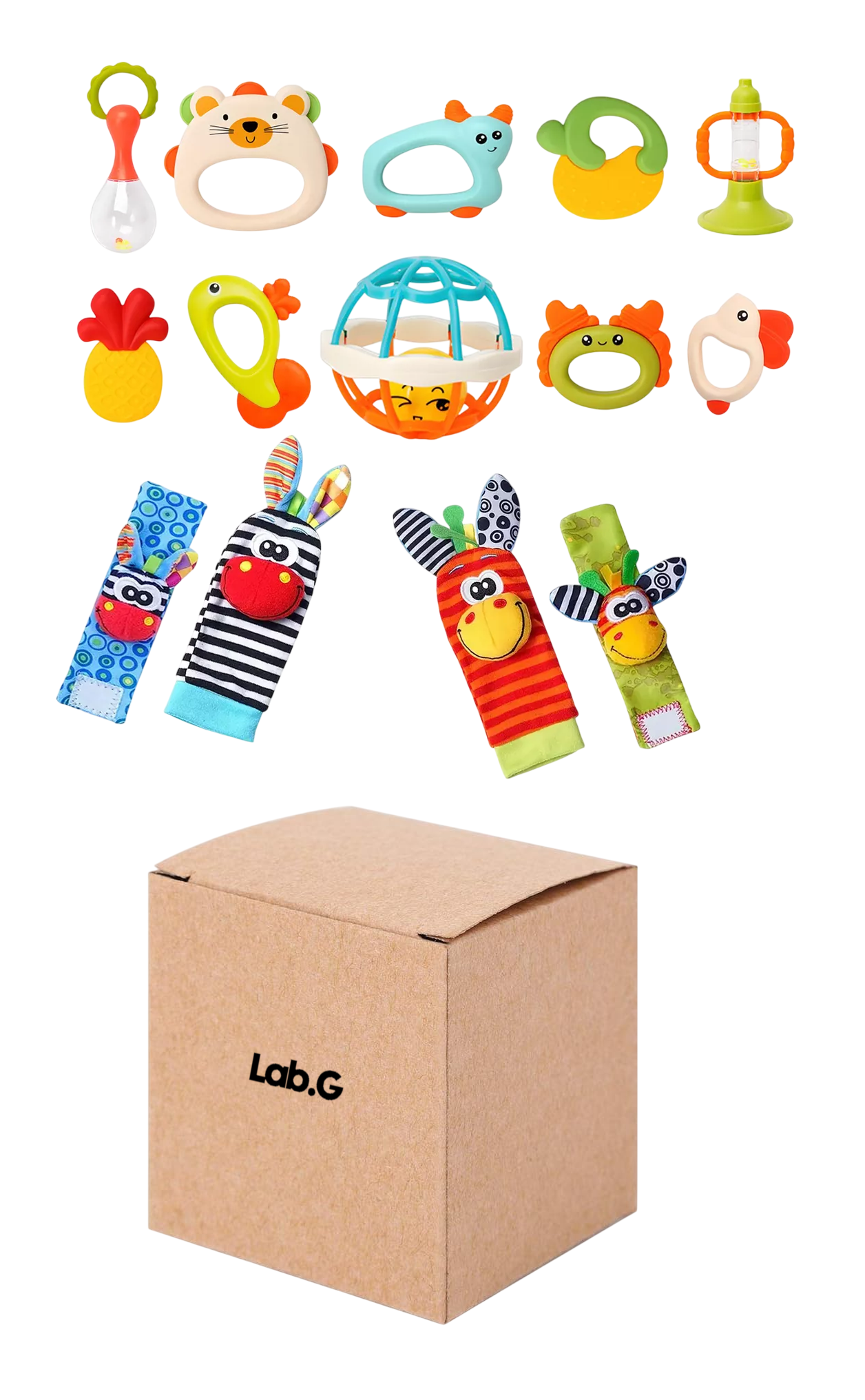 Sonajas Para Bebe Calcetines Juguetes Para Bebes De 3 Meses Multicolor