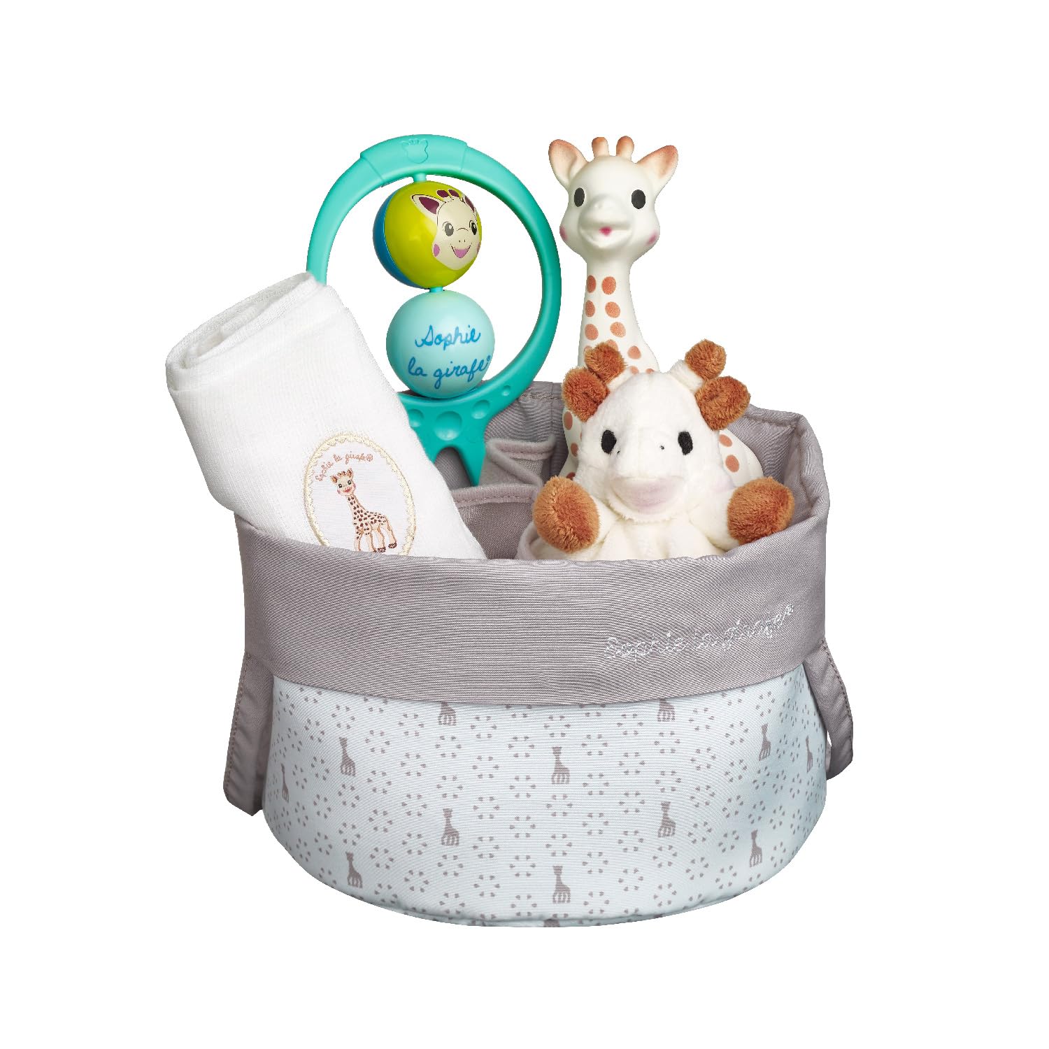 Foto 2 pulgar | Cesta De Nacimiento Sophie La Girafe Con Edredón Y Pañuelo De 70 X 70 Cm - Venta Internacional.