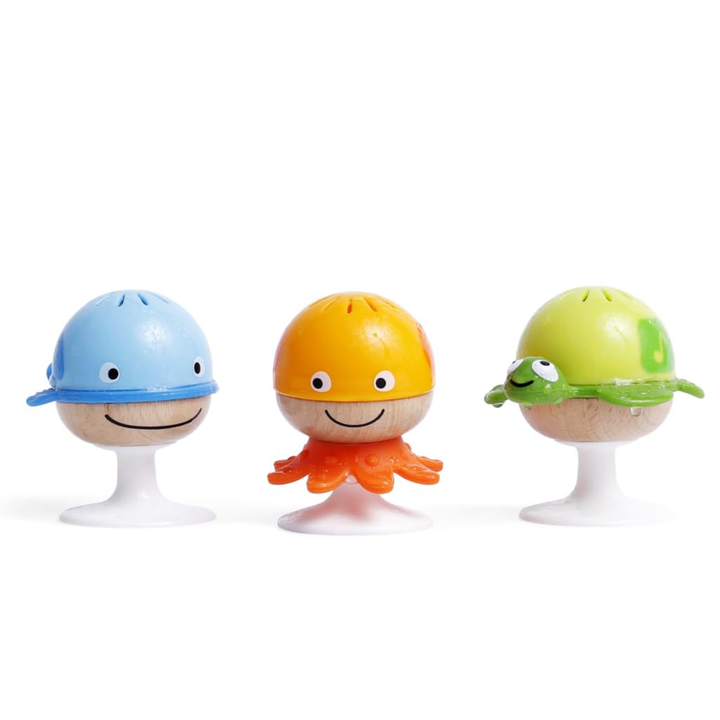 Foto 8 pulgar | Juego De Juguetes De Succión Rattle Set Hape Put-stay Para Tres Animales Marinos - Venta Internacional.