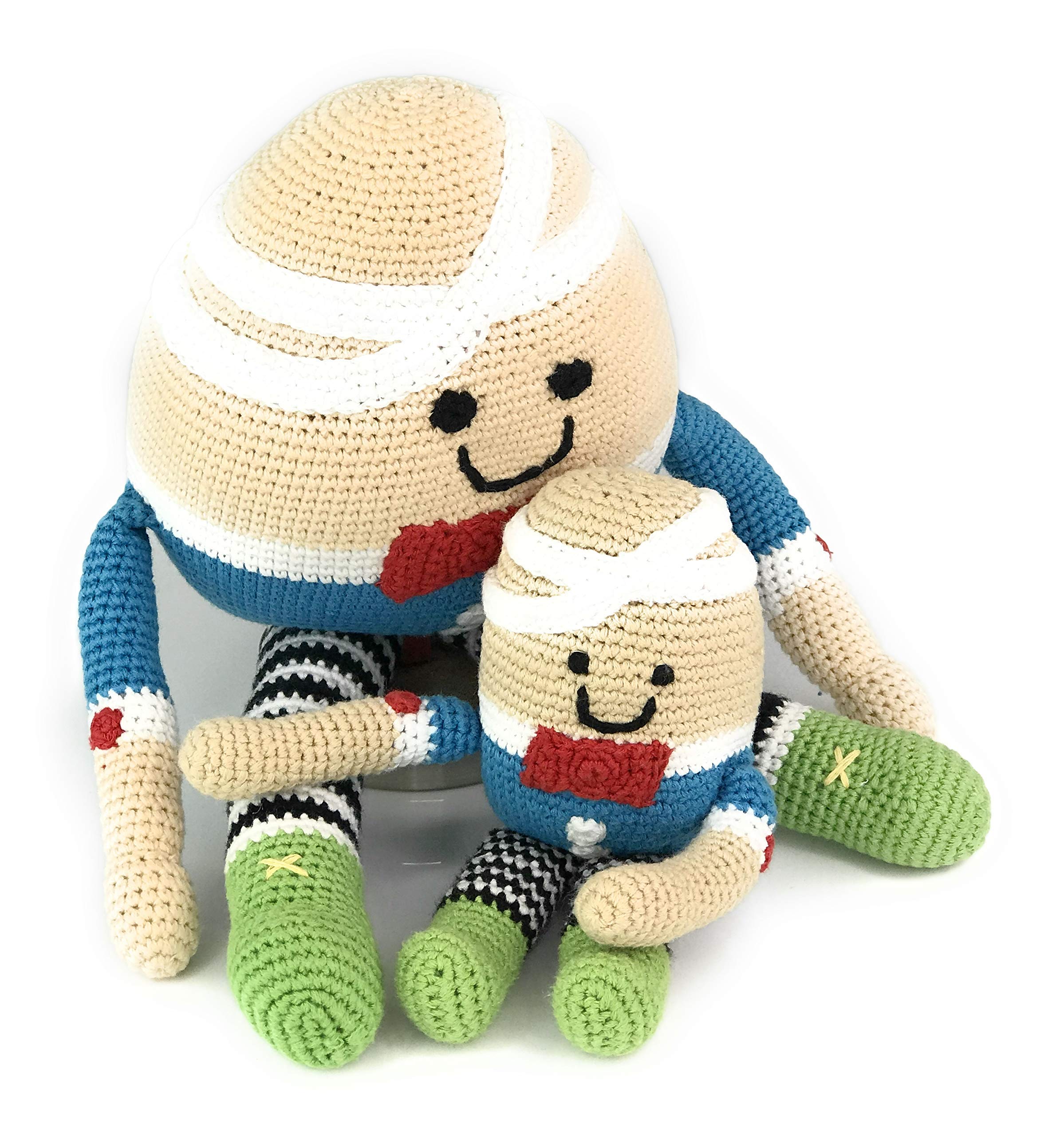 Foto 3 pulgar | Rattle Pebble, Hecho A Mano, Humpty Dumpty, Ganchillo, Comercio Justo - Venta Internacional.
