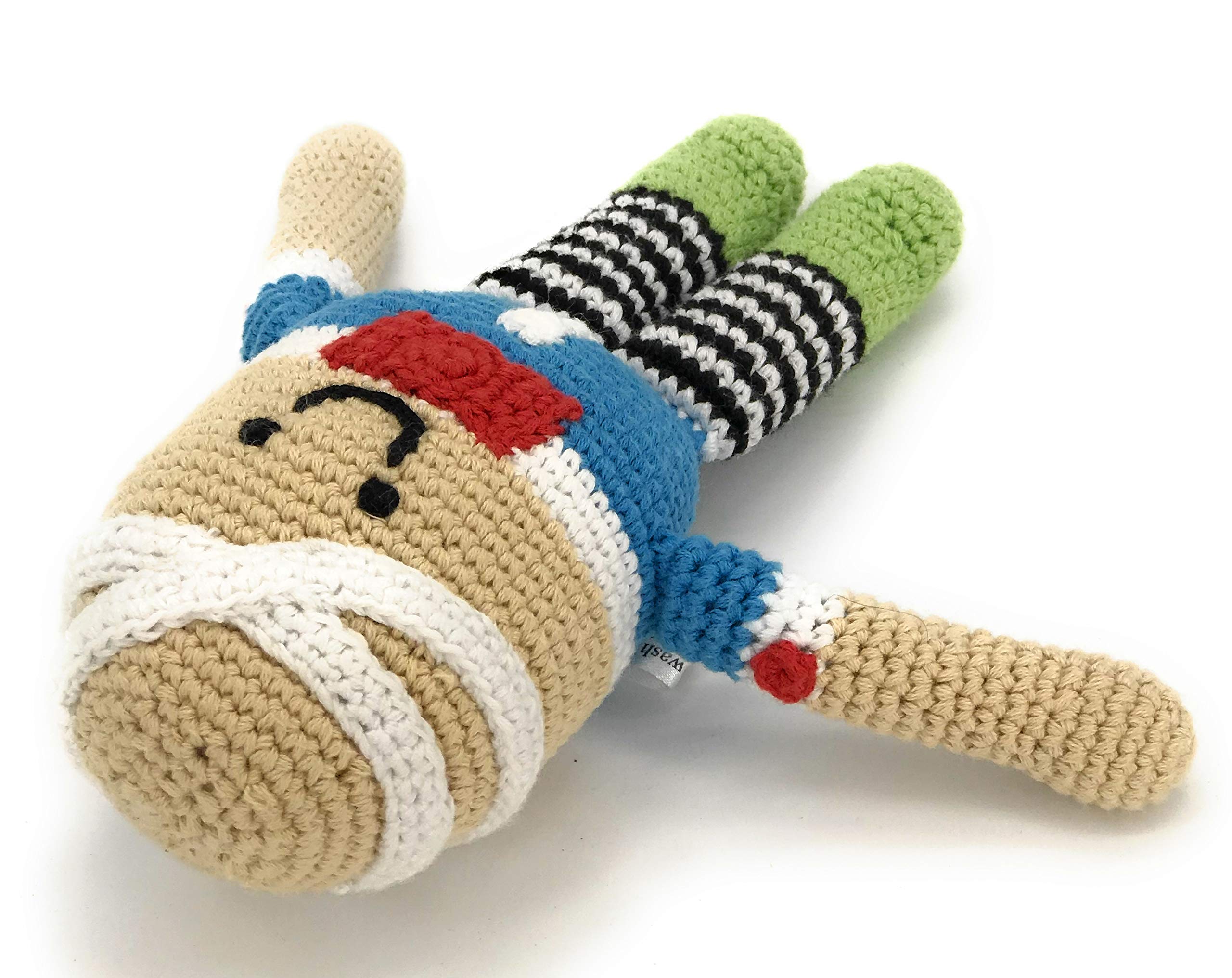 Foto 4 pulgar | Rattle Pebble, Hecho A Mano, Humpty Dumpty, Ganchillo, Comercio Justo - Venta Internacional.