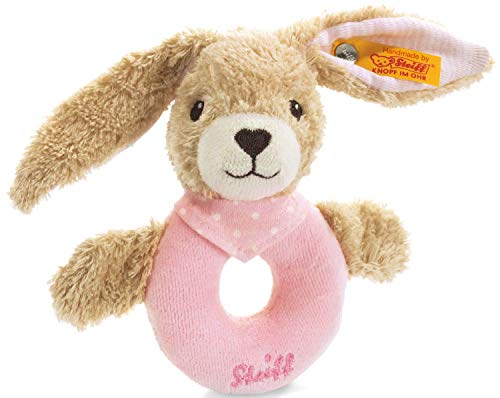 Foto 2 pulgar | Grip Toy Steiff Hoppel - Conejo Con Sonajero, Color Rosa Pálido, 12 Cm - Venta Internacional.