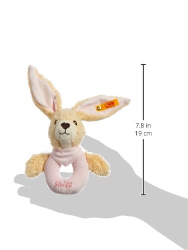 Foto 5 pulgar | Grip Toy Steiff Hoppel - Conejo Con Sonajero, Color Rosa Pálido, 12 Cm - Venta Internacional.