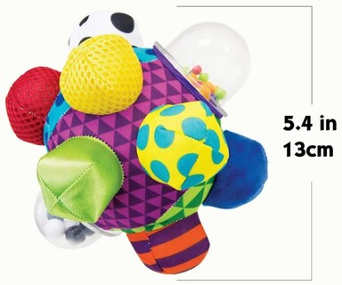 Foto 2 | Xtellar Juguete Educativo Sensorial - Bola Sonaja De Texturas, Estimulación Táctil Y Visual Para Bebé