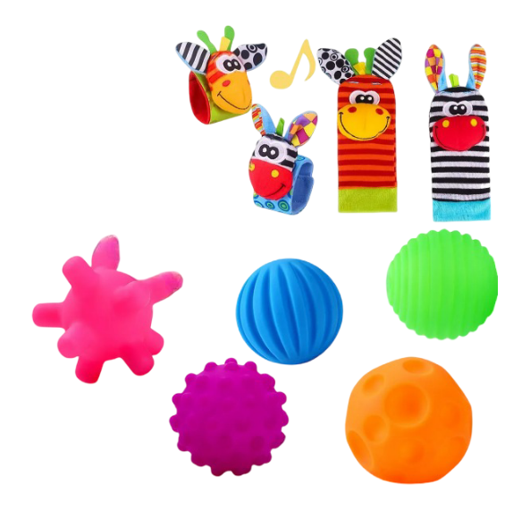 Foto 2 pulgar | Set De Juguetes Sensoriales Xtellar Para Bebés – Pelotas Didácticas Y Accesorios Para Estimulación Temprana