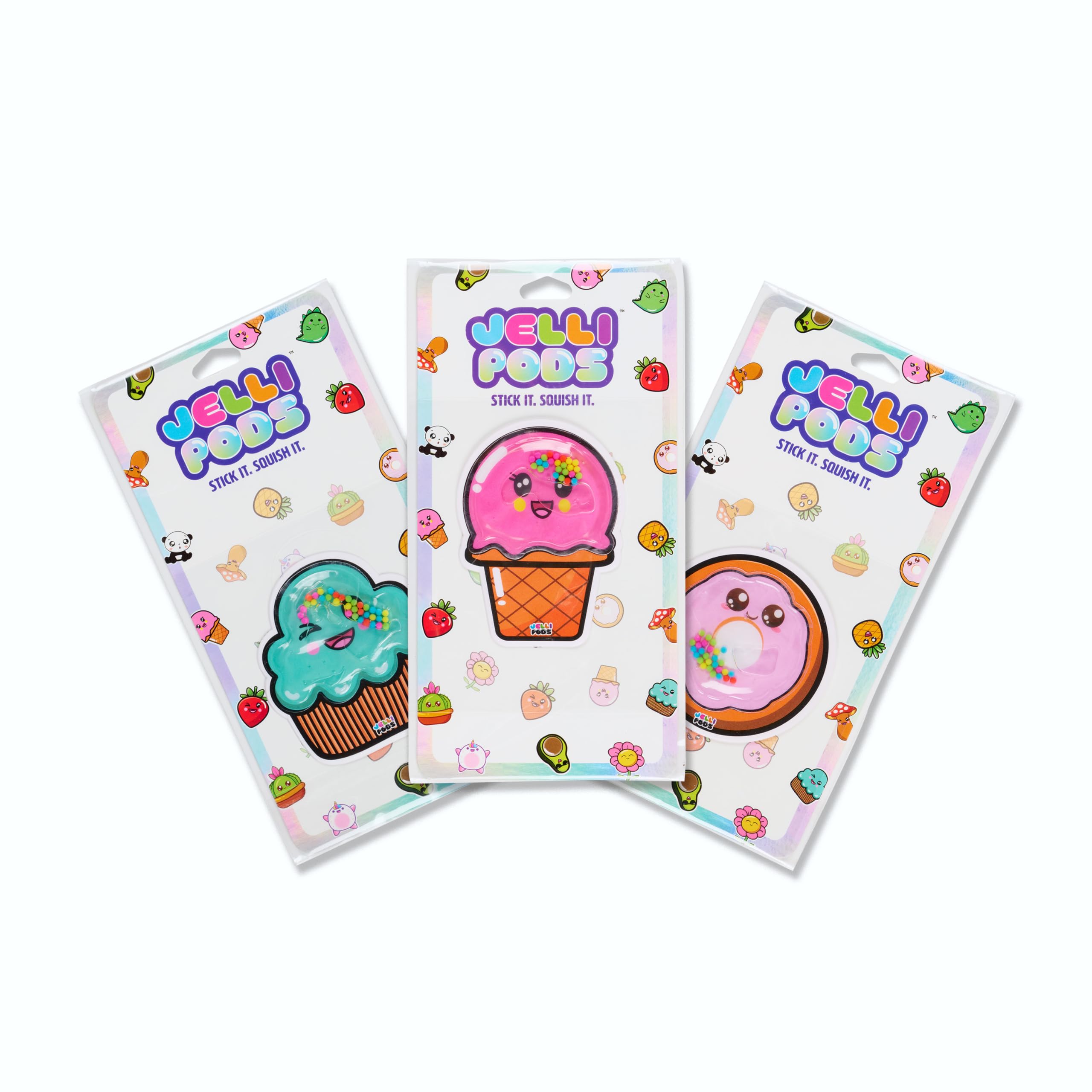 Sensory Toy Ceaco Jellipods Sweet Treats Con 3 Pegatinas Reutilizables - Venta Internacional.
