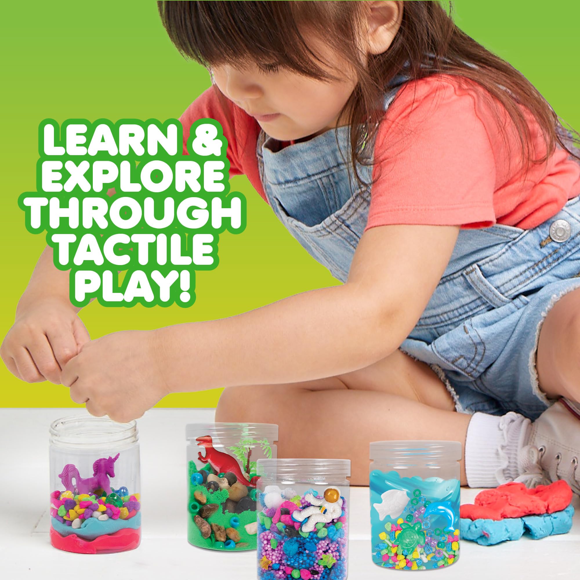 Foto 4 | Paquete De 4 Juguetes Reutilizables Para Niños Pequeños Sensory Jars Made By Me - Venta Internacional.