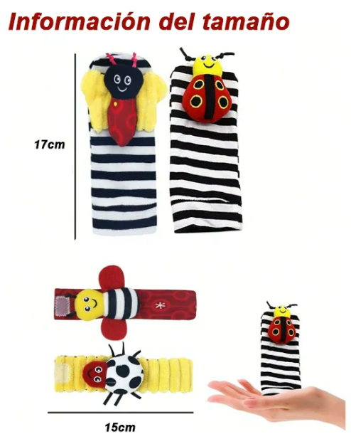 Foto 2 | Kit Xtellar De Juguetes Sensoriales Para Bebé, Conjunto De Maracas Y Calcetines Estimulantes