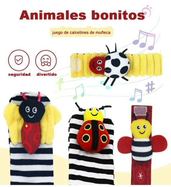 Foto 3 | Kit Xtellar De Juguetes Sensoriales Para Bebé, Conjunto De Maracas Y Calcetines Estimulantes