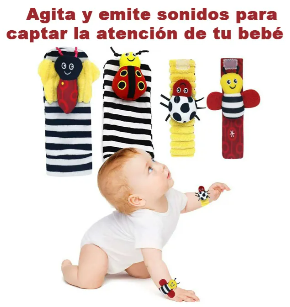 Foto 4 | Kit Xtellar De Juguetes Sensoriales Para Bebé, Conjunto De Maracas Y Calcetines Estimulantes