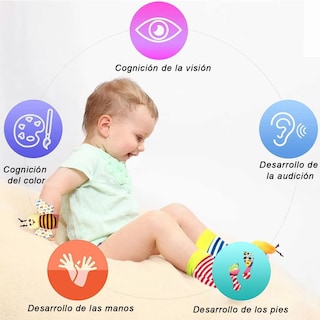 Foto 2 | Sonajas para Bebé para Pies y Manos 4 Piezas