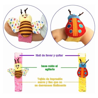 Foto 5 | Sonajas para Bebé para Pies y Manos 4 Piezas