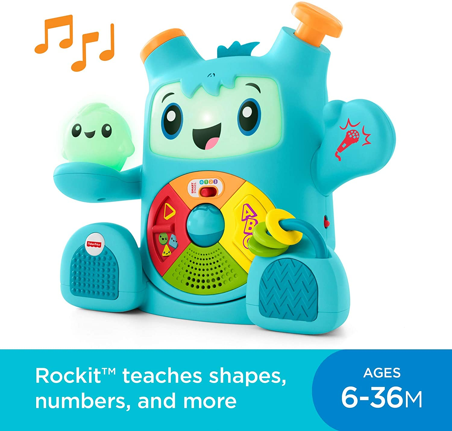 Foto 3 pulgar | Venta Internacional- Juguete Musical para Bebés Fisher-Price Dance And Groove Rockit