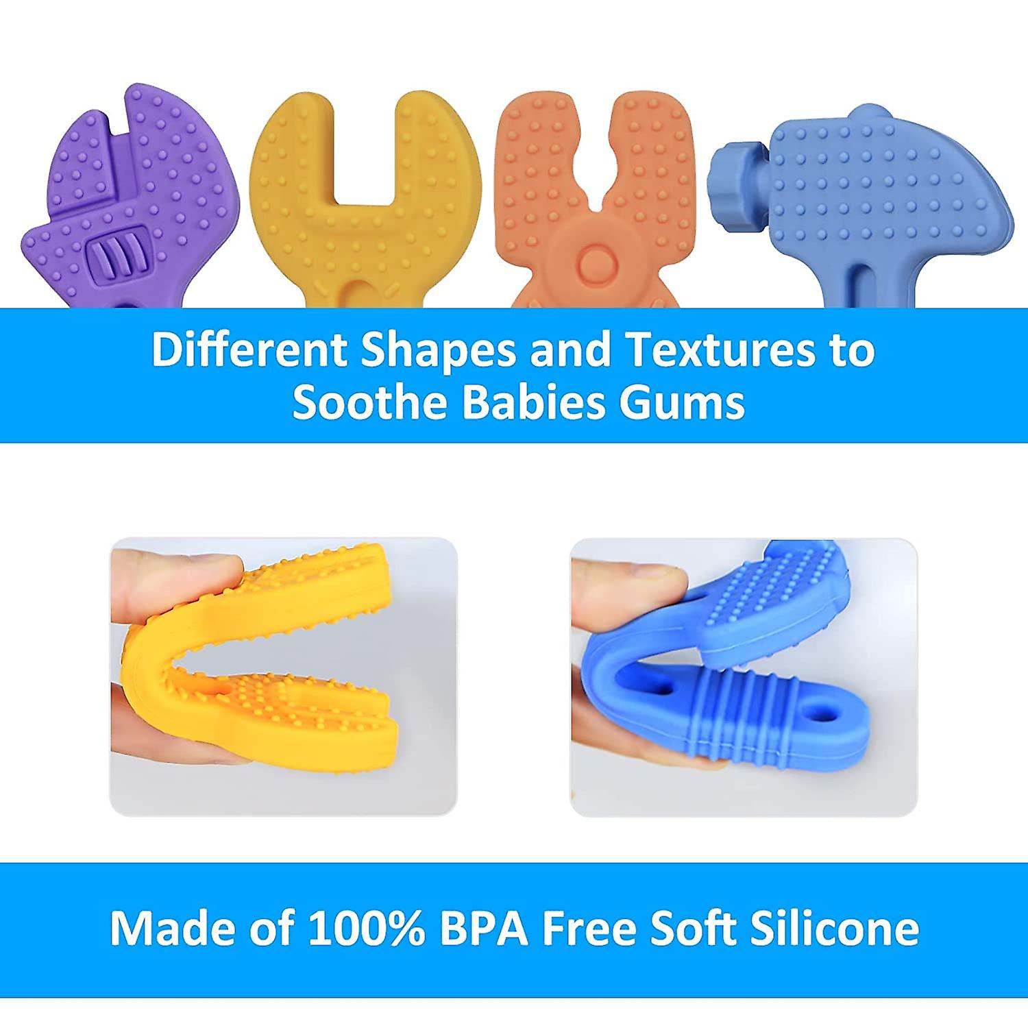 Foto 4 pulgar | Venta Internacional - Juguetes Para La Dentición Para Bebés De 0 A 6 Meses De 6 A 12 Meses Con Bpa Congelado