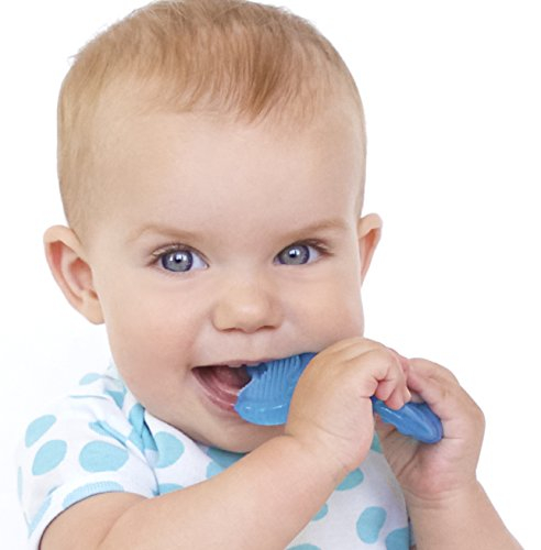 Foto 3 pulgar | Dientes De Silicona Teether Nuby Con Cerdas Para Más De 3 Meses, Azul - Venta Internacional.