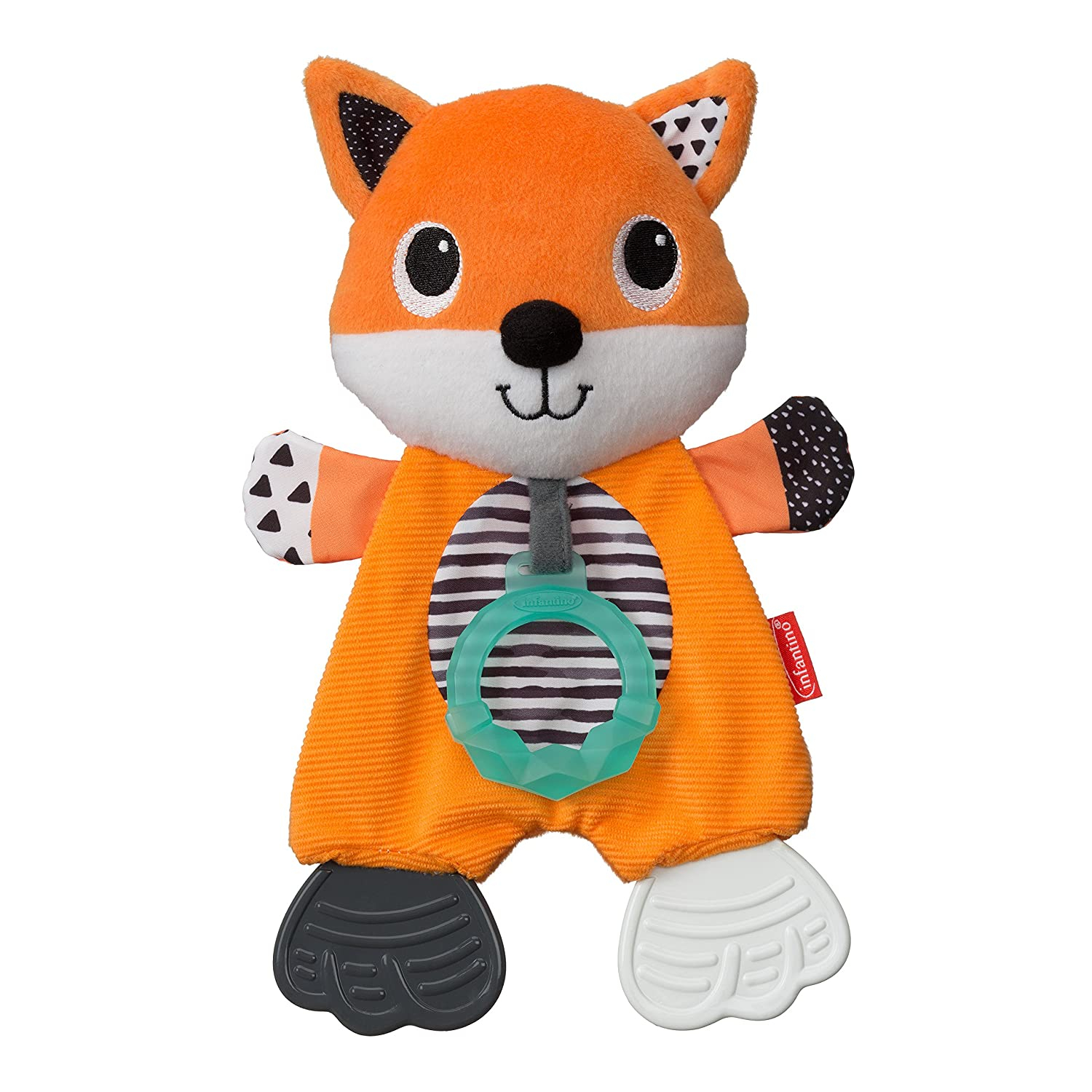 Foto 2 pulgar | Teether Infantino Cuddly Fox Con 3 Espacios Texturizados Para La Dentición - Venta Internacional.