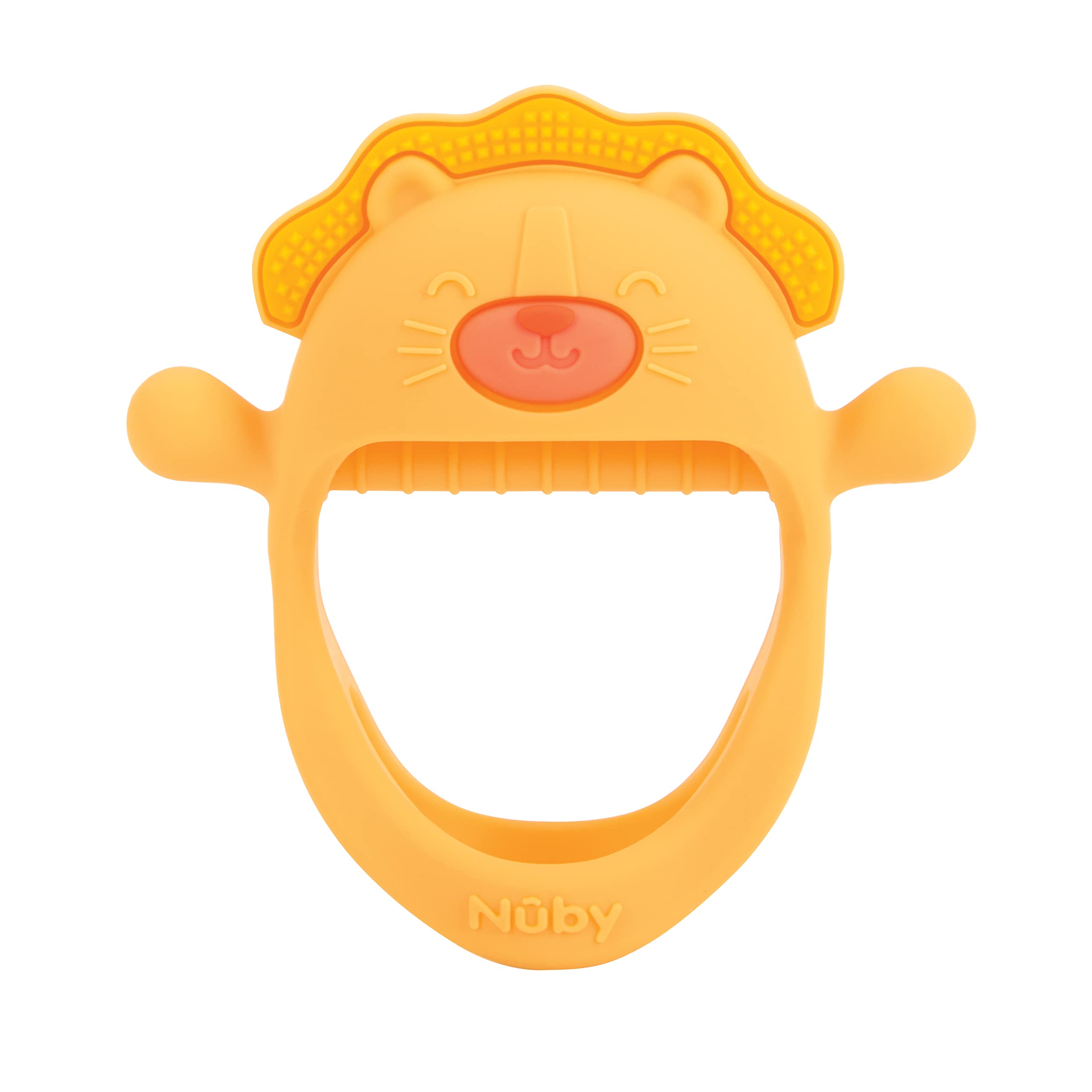 Manopla De Dentición Nuby Silicone Lion Durante Más De 3 Meses Sin Bpa - Venta Internacional.